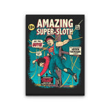 Amazing Super Sloth - Canvas Print