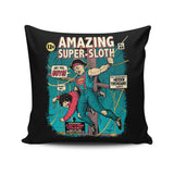 Amazing Super Sloth - Throw Pillow