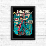 Amazing Super Sloth - Posters & Prints