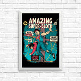 Amazing Super Sloth - Posters & Prints