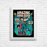 Amazing Super Sloth - Posters & Prints