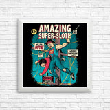 Amazing Super Sloth - Posters & Prints