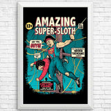 Amazing Super Sloth - Posters & Prints