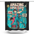 Amazing Super Sloth - Shower Curtain