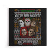 An Ugly Slasher Sweater - Canvas Print