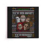 An Ugly Slasher Sweater - Canvas Print