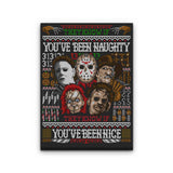 An Ugly Slasher Sweater - Canvas Print
