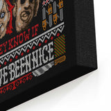 An Ugly Slasher Sweater - Canvas Print