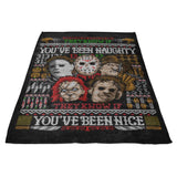 An Ugly Slasher Sweater - Fleece Blanket