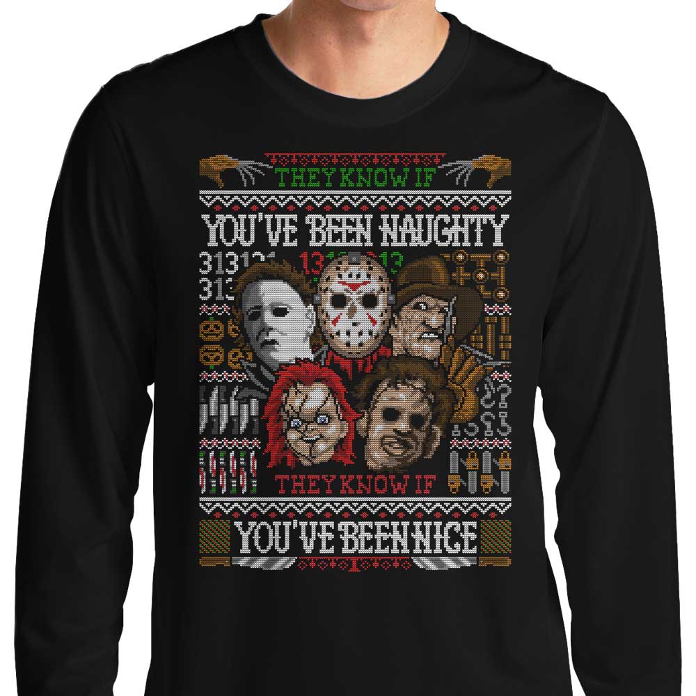 An Ugly Slasher Sweater - Long Sleeve T-Shirt