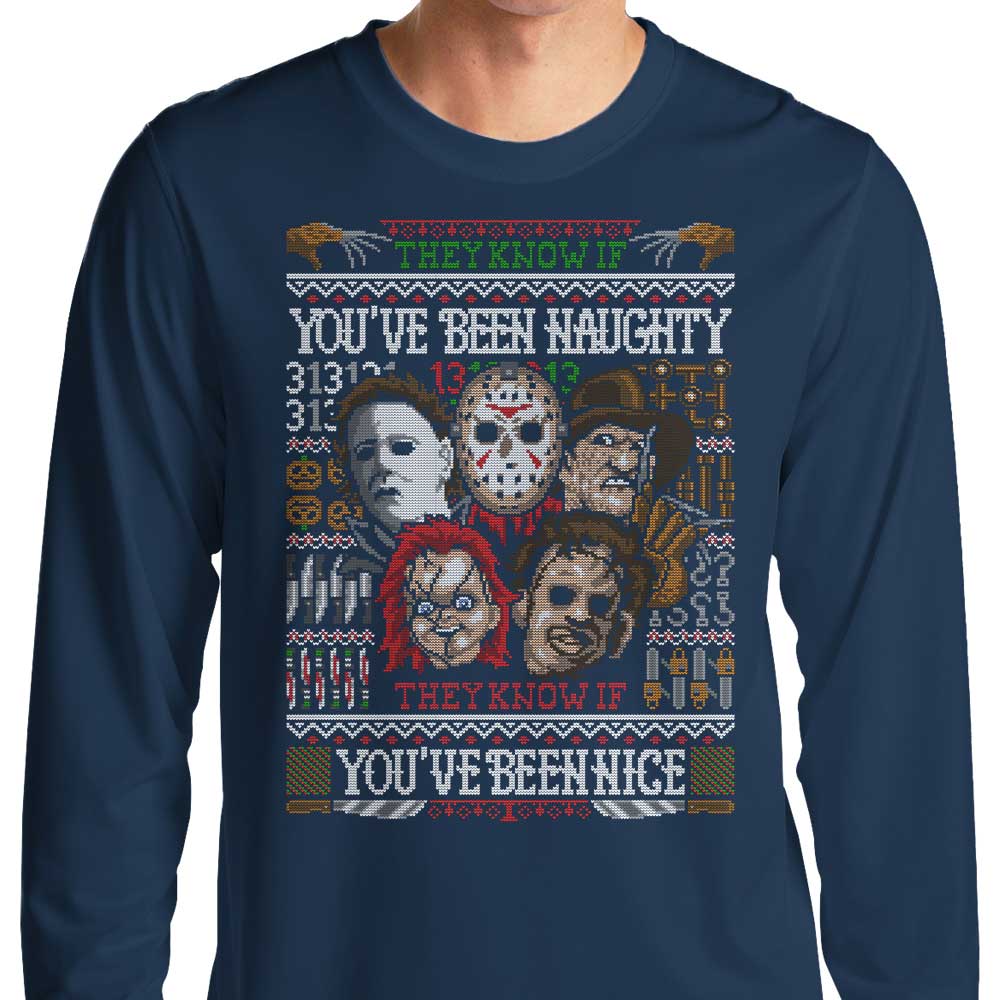An Ugly Slasher Sweater - Long Sleeve T-Shirt