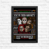 An Ugly Slasher Sweater - Posters & Prints