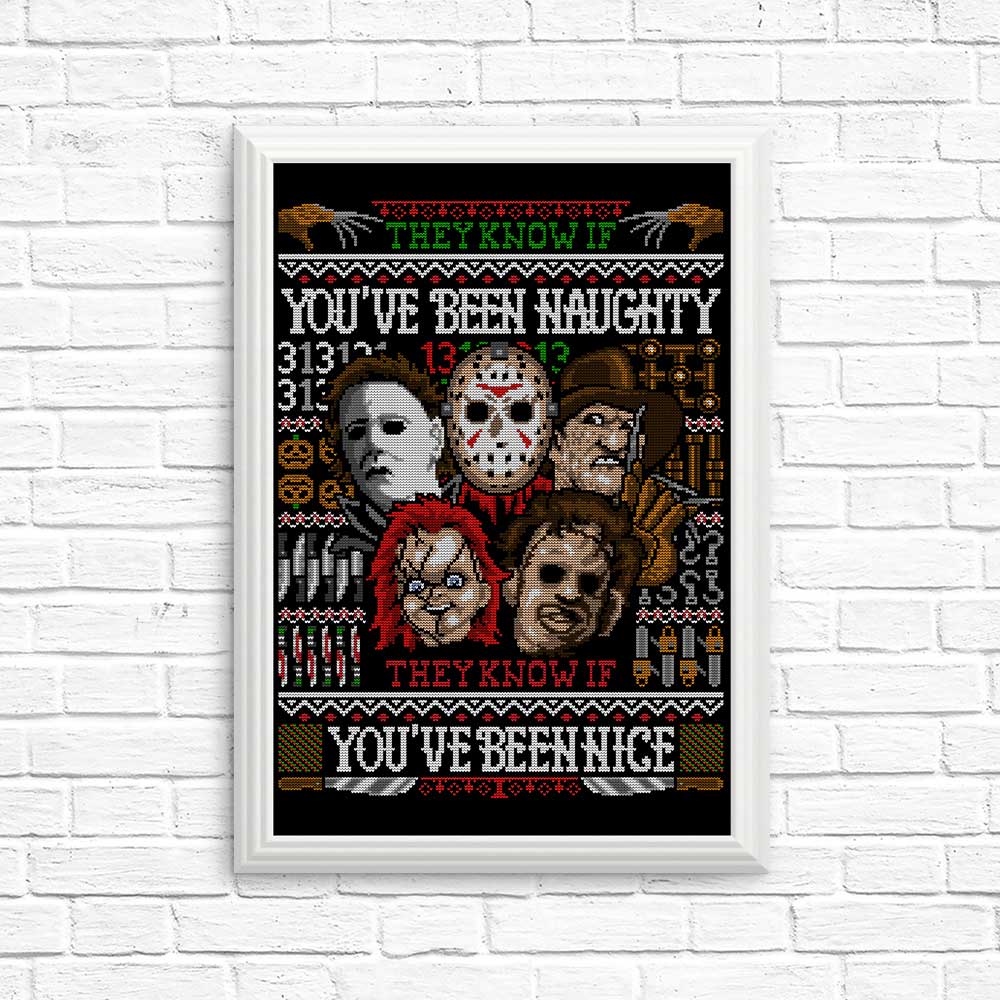 An Ugly Slasher Sweater - Posters & Prints