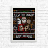 An Ugly Slasher Sweater - Posters & Prints