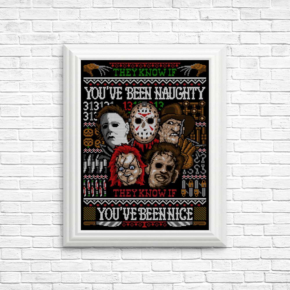 An Ugly Slasher Sweater - Posters & Prints
