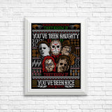 An Ugly Slasher Sweater - Posters & Prints