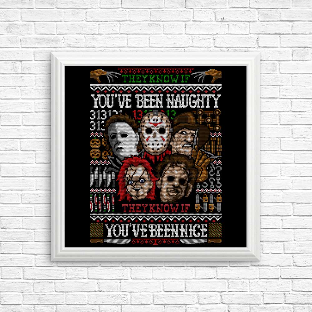 An Ugly Slasher Sweater - Posters & Prints