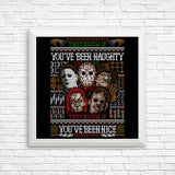 An Ugly Slasher Sweater - Posters & Prints