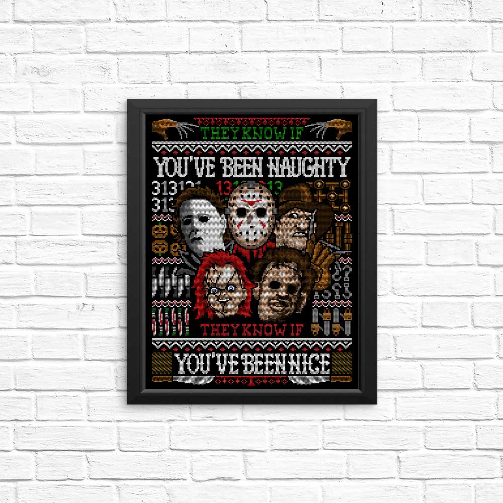 An Ugly Slasher Sweater - Posters & Prints