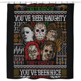 An Ugly Slasher Sweater - Shower Curtain