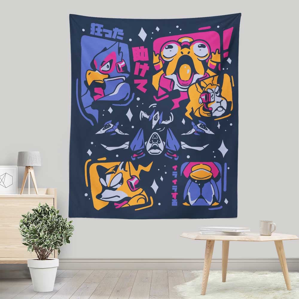 Annoyed Squad - Wall Tapestry