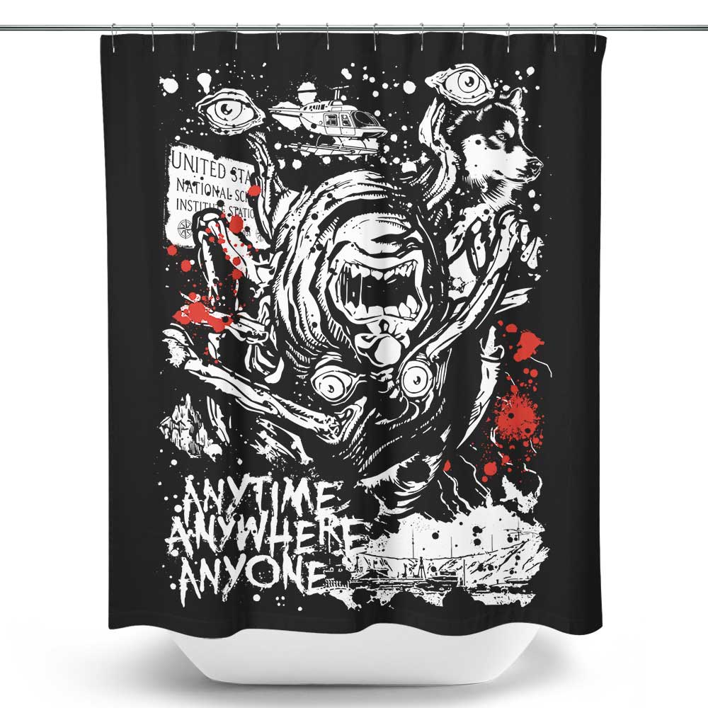 Anytime, Anywhere, Anyone - Shower Curtain – Once Upon a Tee