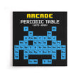 Arcade Periodic Table - Canvas Print