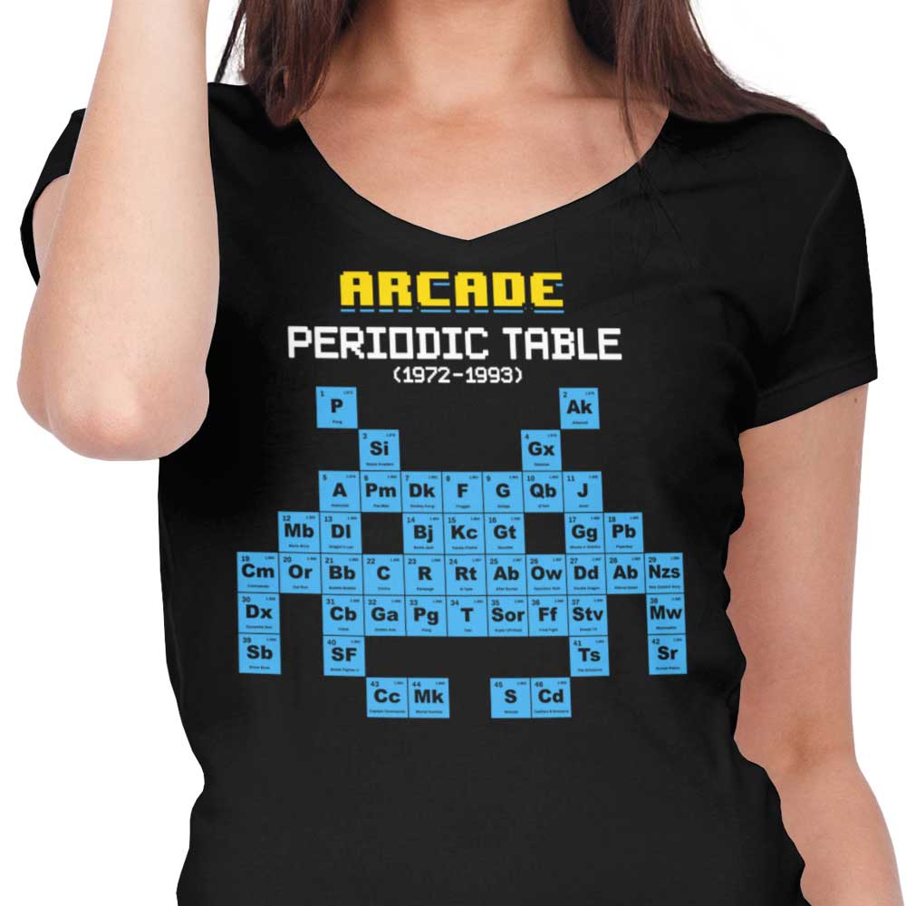 Arcade Periodic Table - Women's V-Neck