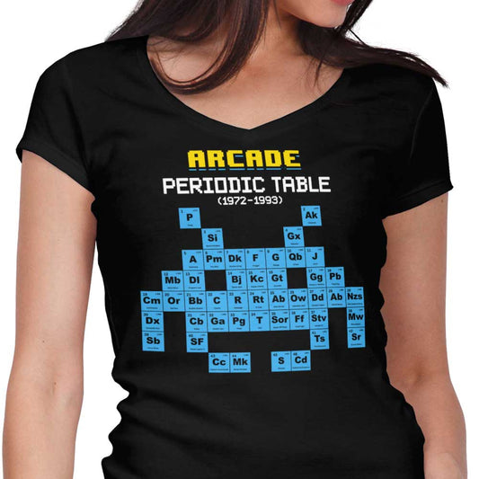 Arcade Periodic Table - Women's V-Neck