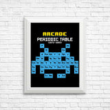 Arcade Periodic Table - Posters & Prints