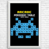 Arcade Periodic Table - Posters & Prints