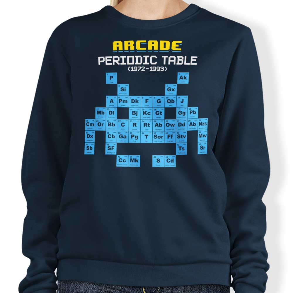 Arcade Periodic Table - Sweatshirt