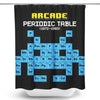 Arcade Periodic Table - Shower Curtain
