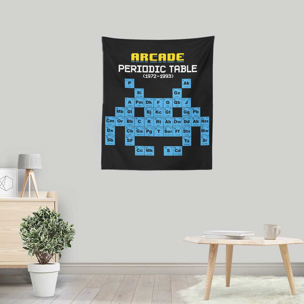 Arcade Periodic Table - Wall Tapestry
