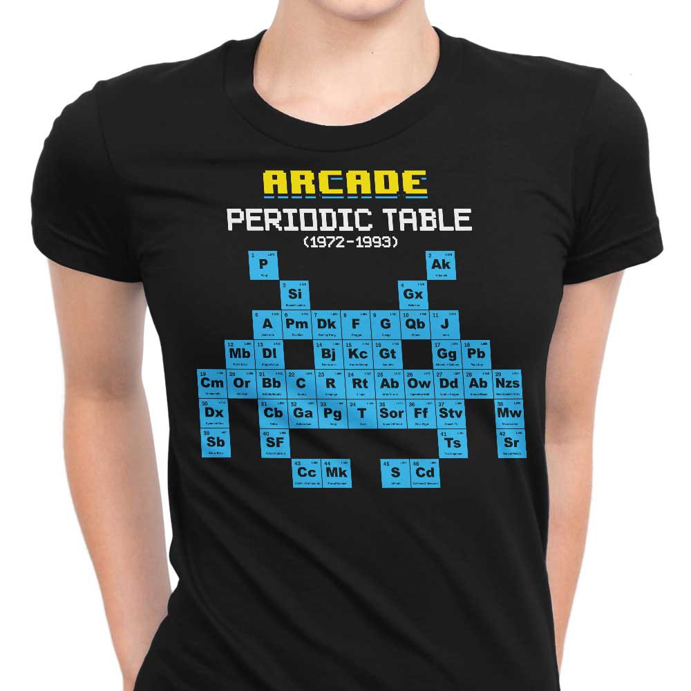 Arcade Periodic Table - Women's Apparel