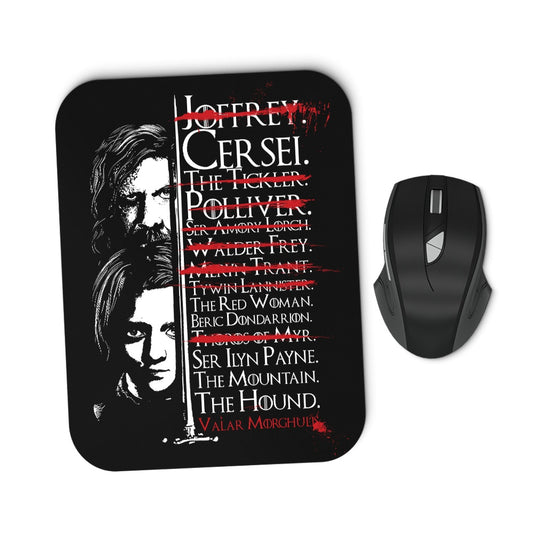 Arya's Prayer - Mousepad