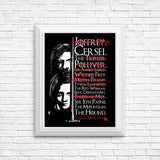 Arya's Prayer - Posters & Prints