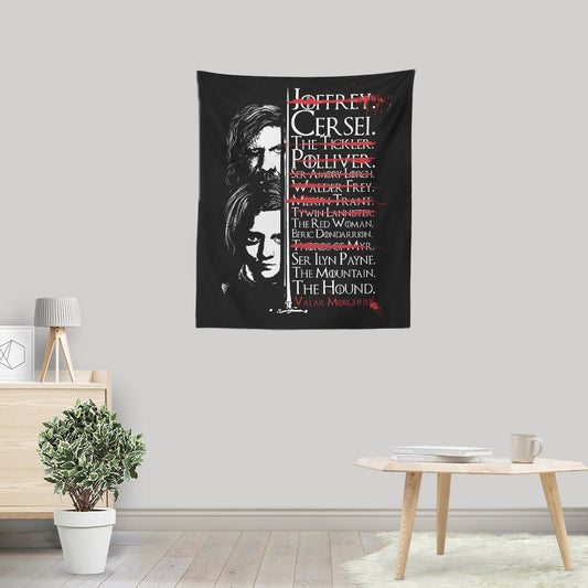 Arya's Prayer - Wall Tapestry