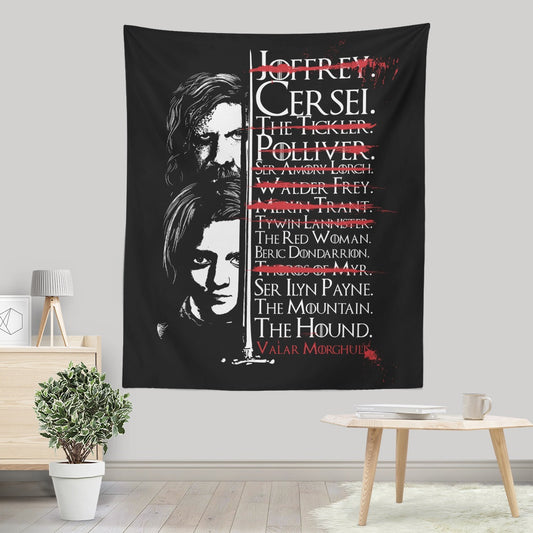 Arya's Prayer - Wall Tapestry