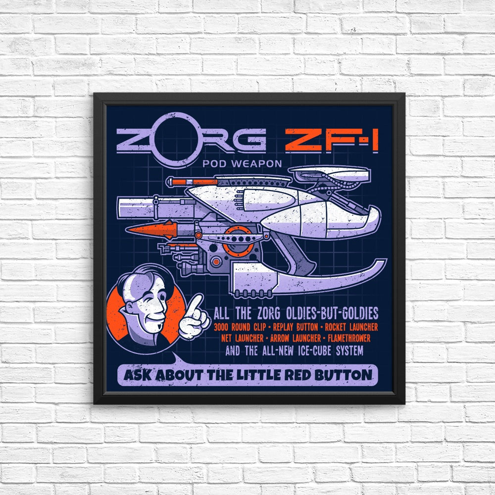 Ask About the Little Red Button - Posters & Prints