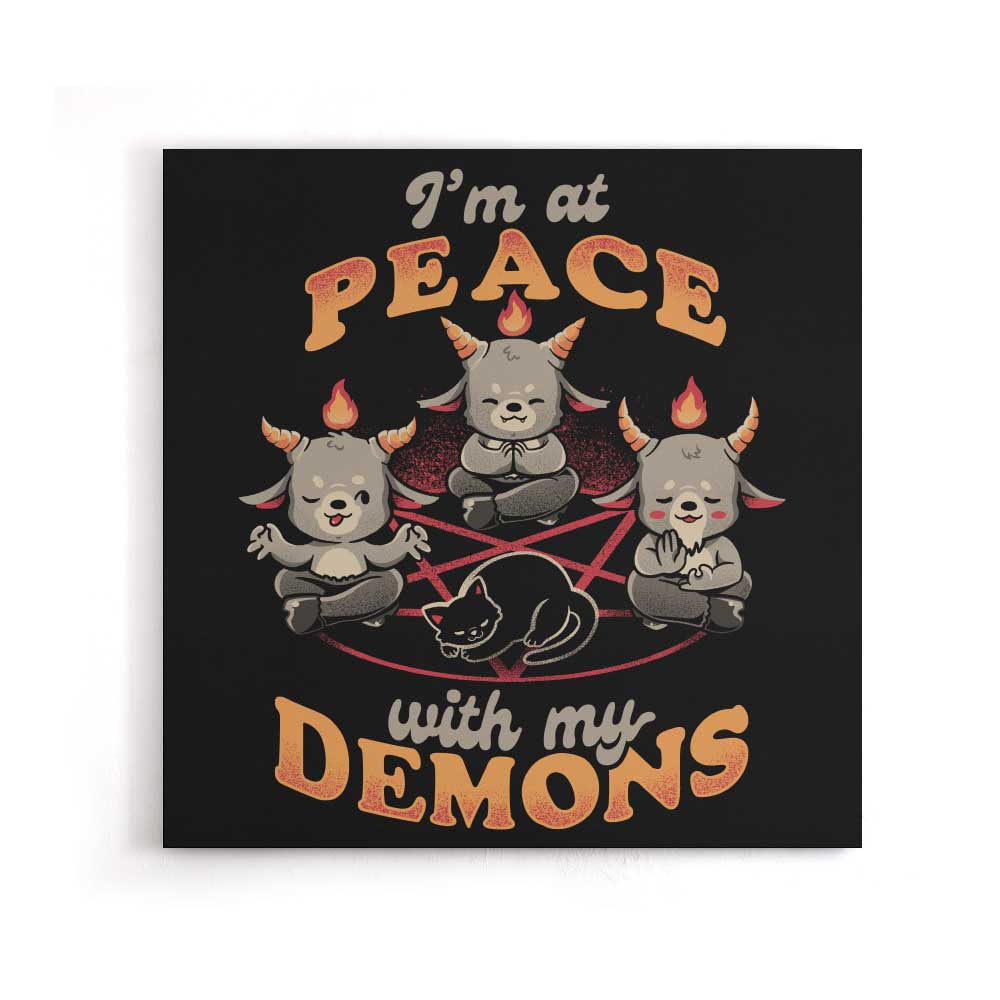 At Peace With My Demons - Canvas Print
