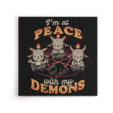 At Peace With My Demons - Canvas Print