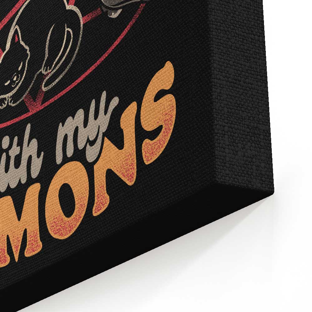 At Peace With My Demons - Canvas Print