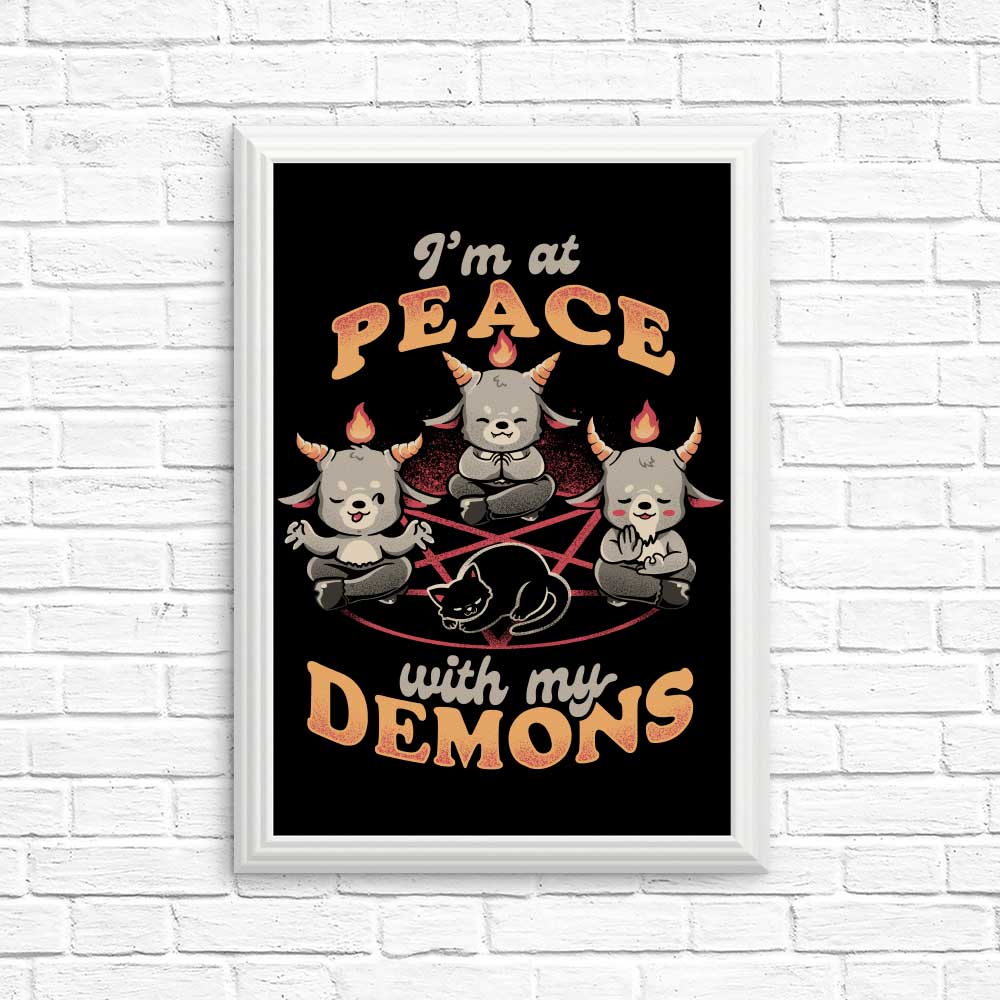 At Peace With My Demons - Posters & Prints
