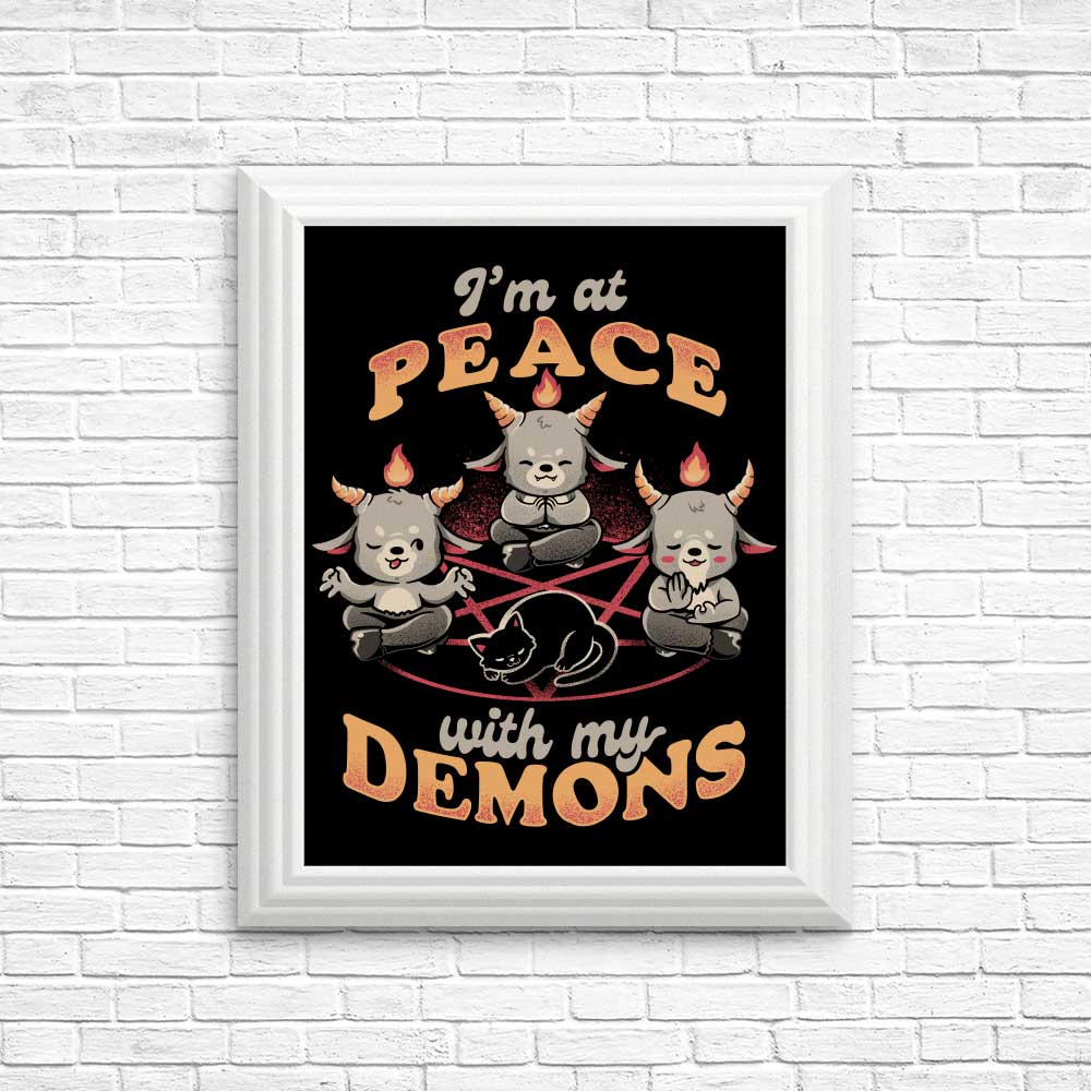 At Peace With My Demons - Posters & Prints