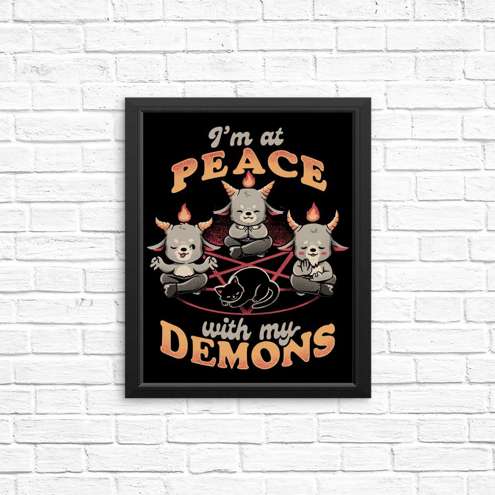 At Peace With My Demons - Posters & Prints