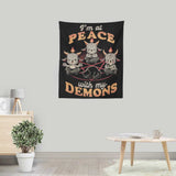 At Peace With My Demons - Wall Tapestry