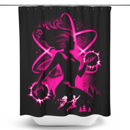 Atom Girl - Shower Curtain
