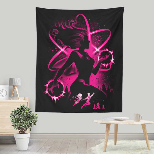 Atom Girl - Wall Tapestry