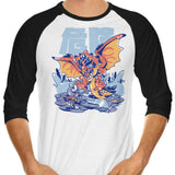 Attack of Rage - 3/4 Sleeve Raglan T-Shirt